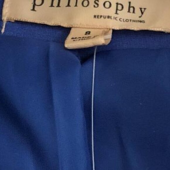 NWT, Philosophy Republic Clothing, Women's Blazer, Size: 8, Color: Blue - Picture 3 of 9